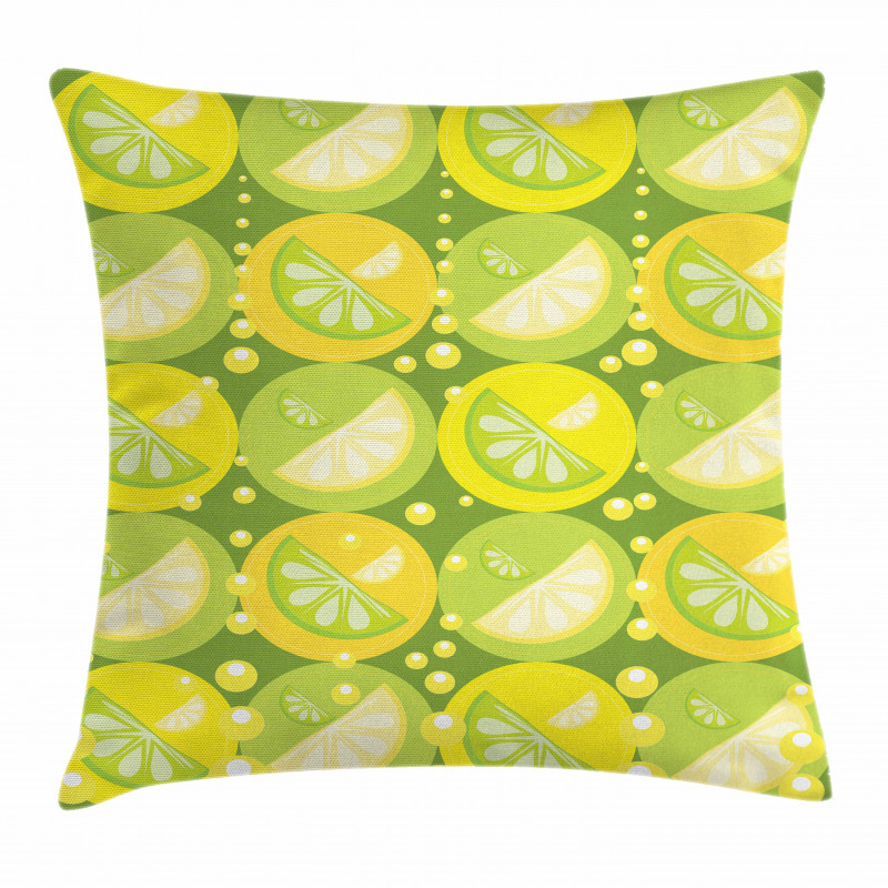 Trapped Limes in Cells Pillow Cover