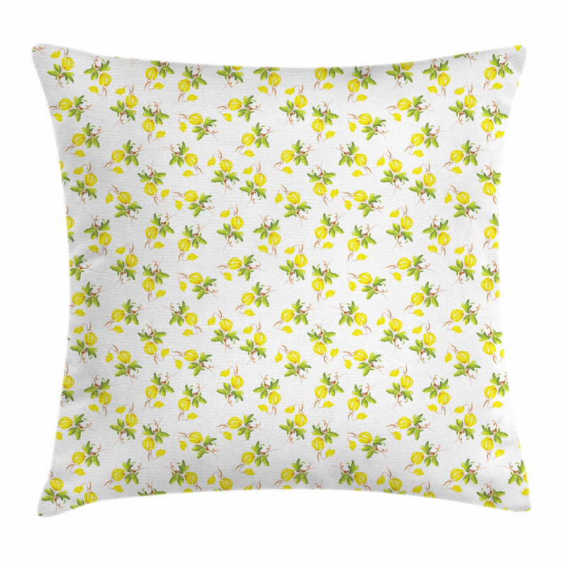 Watercolored Lemons Pillow Cover