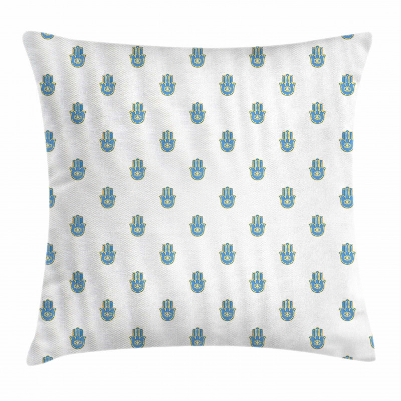 Bicolor Oriental Hand Pillow Cover