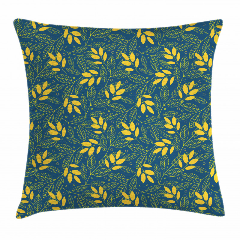 Autumn Leaf Circle Pillow Cover