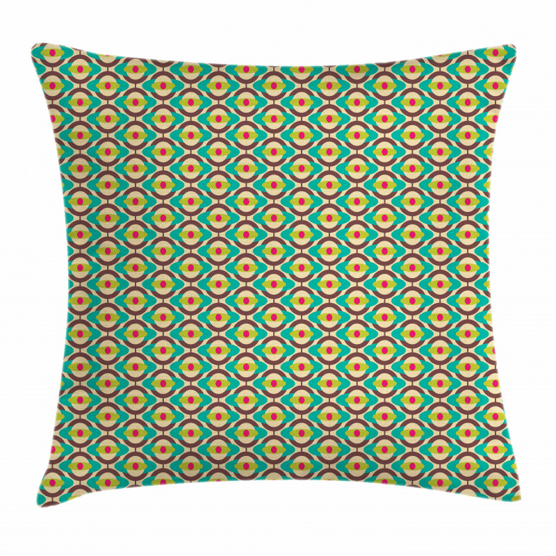 Groovy Oval Pattern Pillow Cover