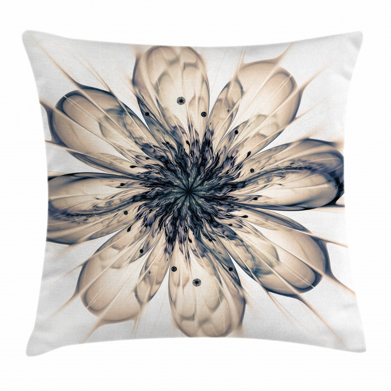 Close-up Fractal Flower Pillow Cover