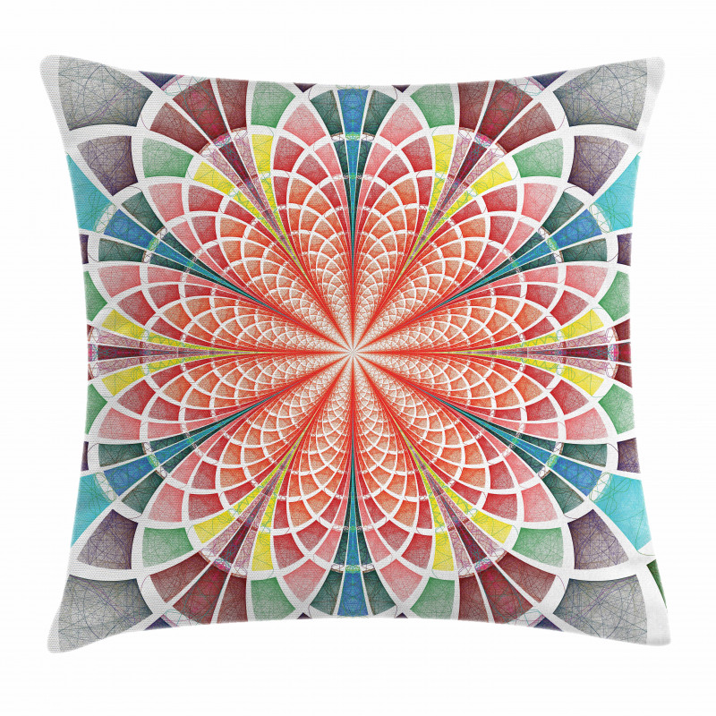 Geometric Blossom Pillow Cover