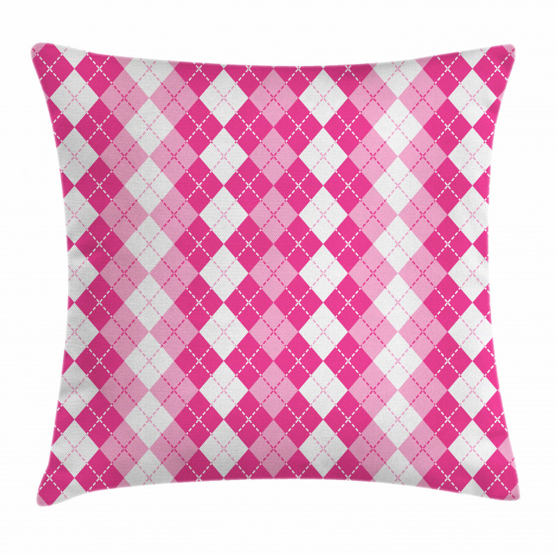 Traditional Argyle Pillow Cover