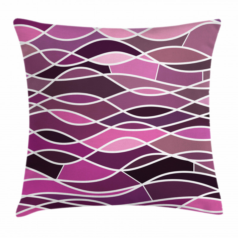 Wavy Stripes and Mosaic Pillow Cover