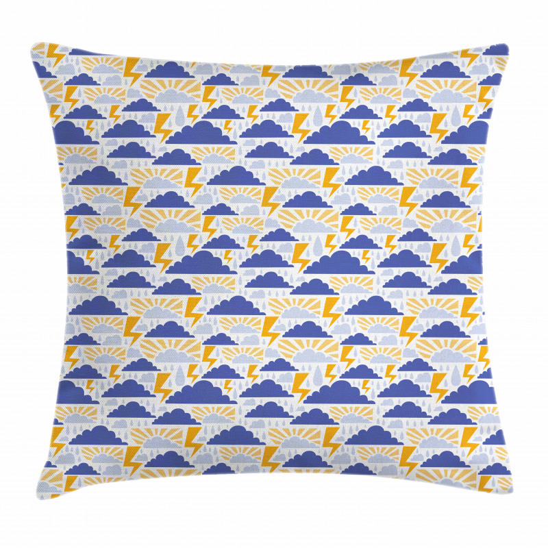 Pouring Water and Thunder Pillow Cover