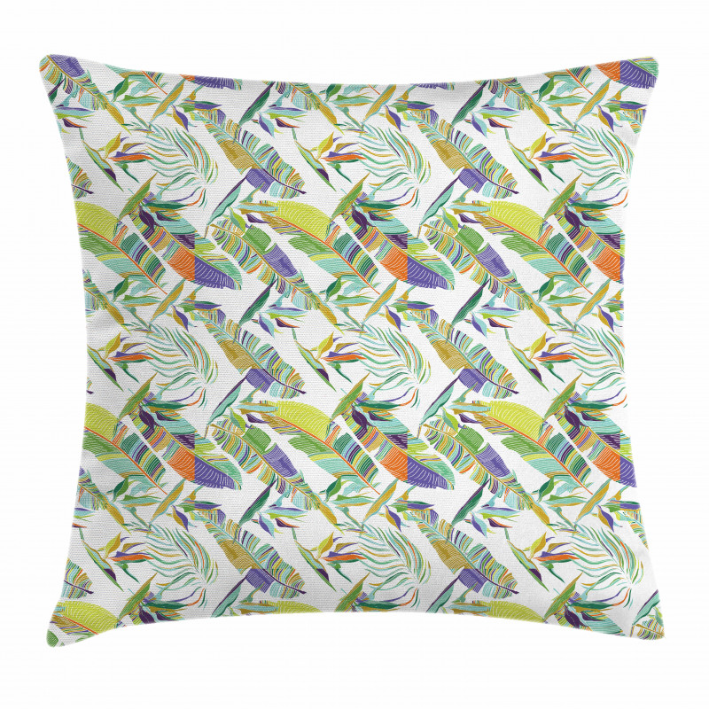 Leafy Paradise Pillow Cover