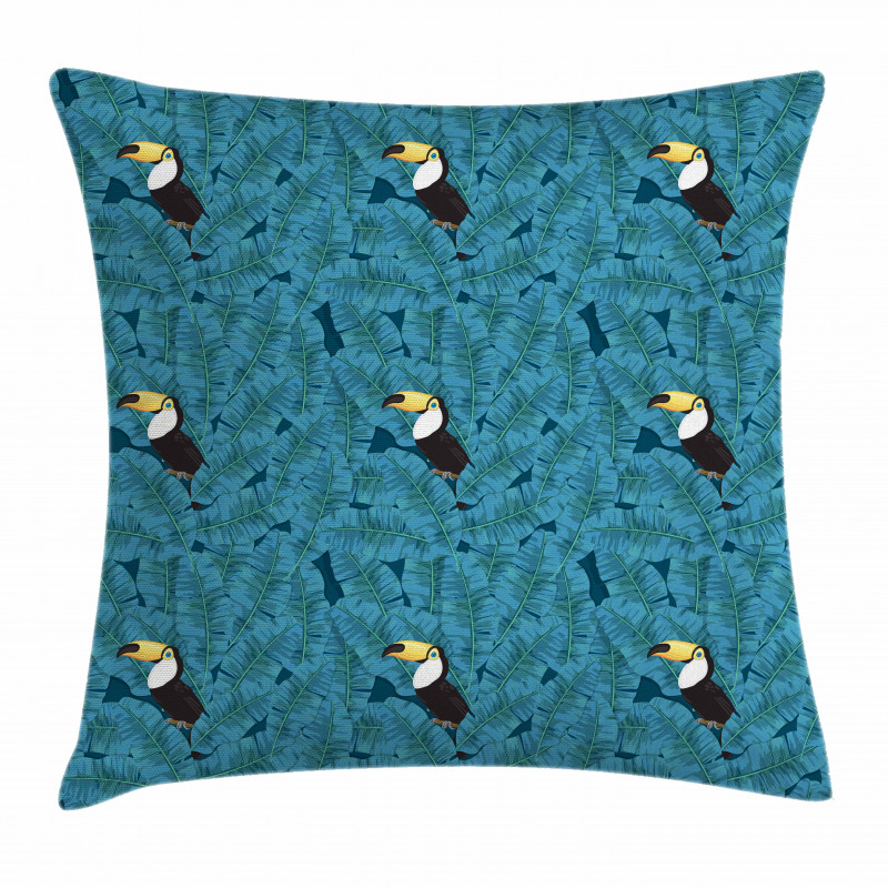 Blue Eyed Toucan Pillow Cover