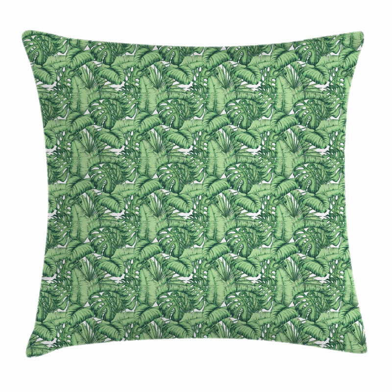 Plantain Leaves Pillow Cover