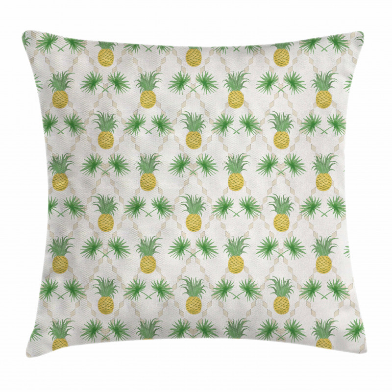 Palm Tree Pineapples Pillow Cover