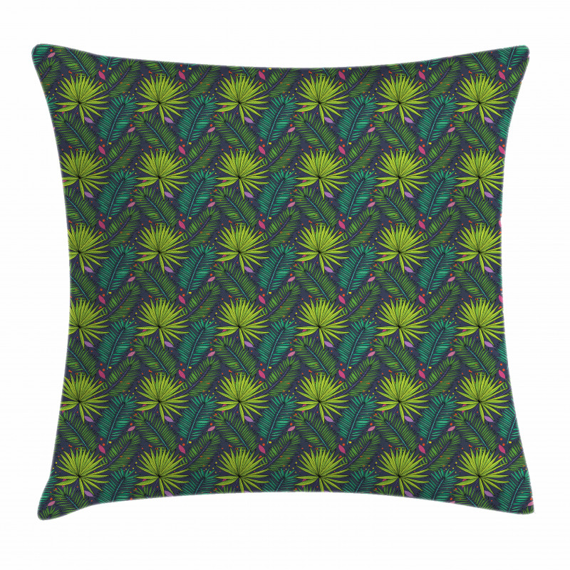 Tropical Fern Aralia Pillow Cover