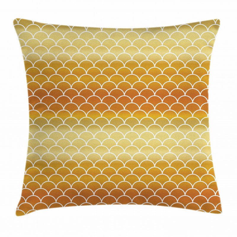 Fish Scale Rising Sun Pillow Cover