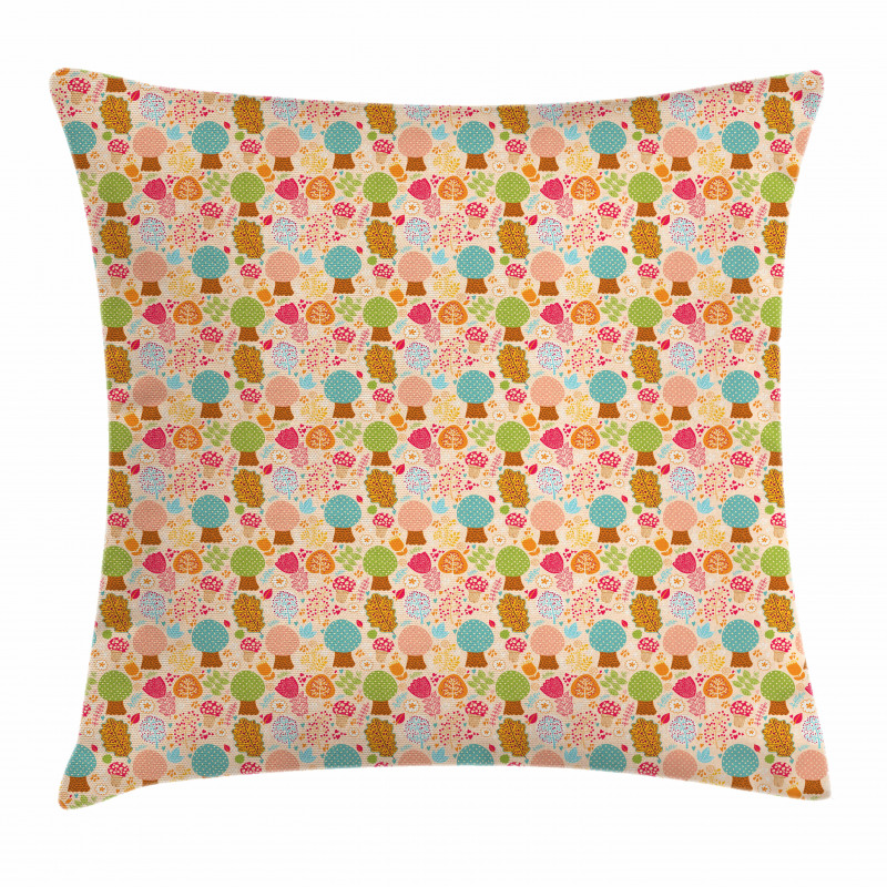 Spring Nature Trees Leaf Pillow Cover