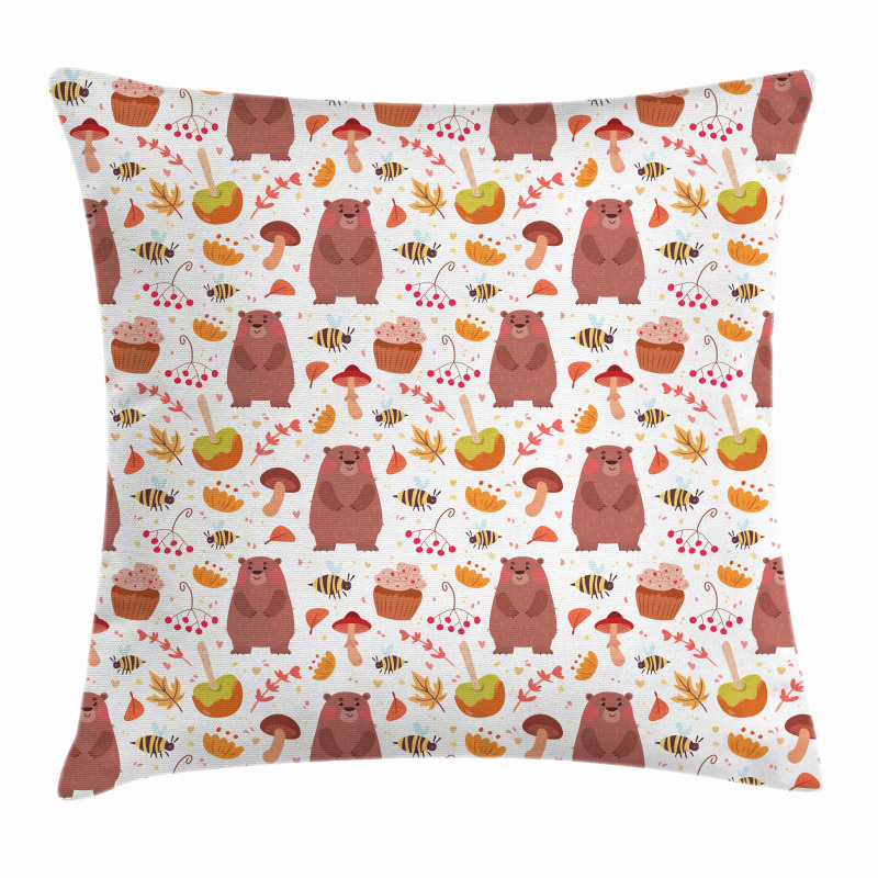 Autumn Forest Wildlife Pillow Cover
