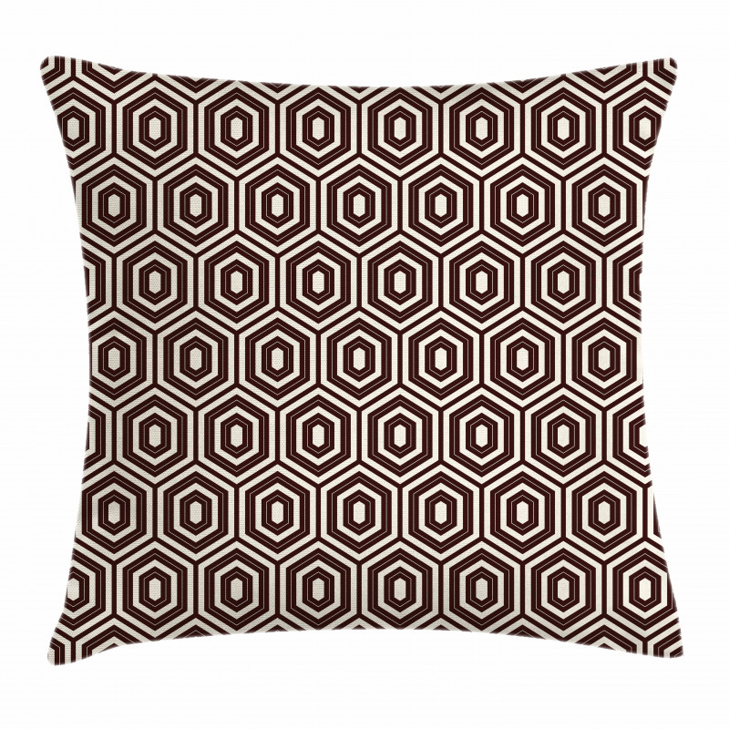 Outline Diamond Shape Pillow Cover