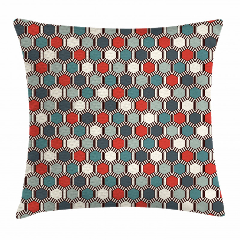 Abstract Mosaic Tiles Pillow Cover