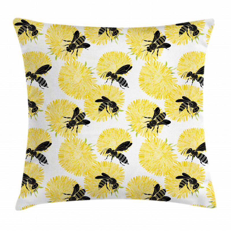 Nature Dandelion Flowers Pillow Cover