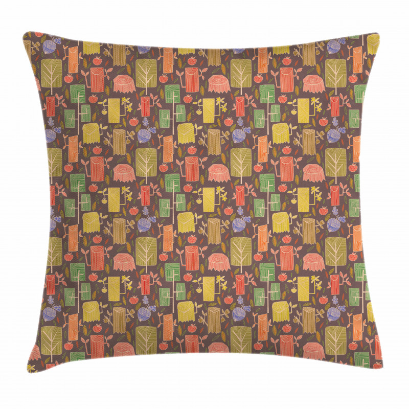 Shape Cutted Tee Trunks Pillow Cover