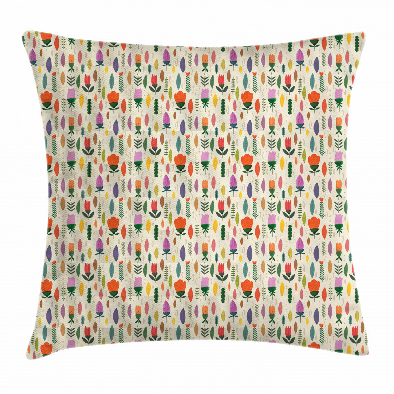 Tulips Design Pillow Cover