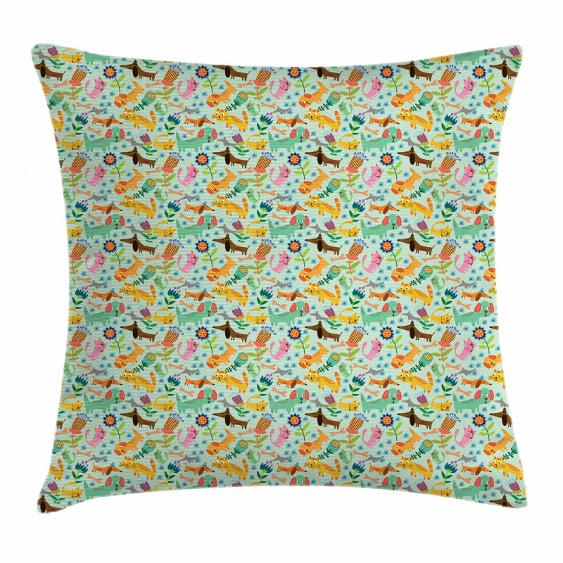Funky Playroom Concept Pillow Cover