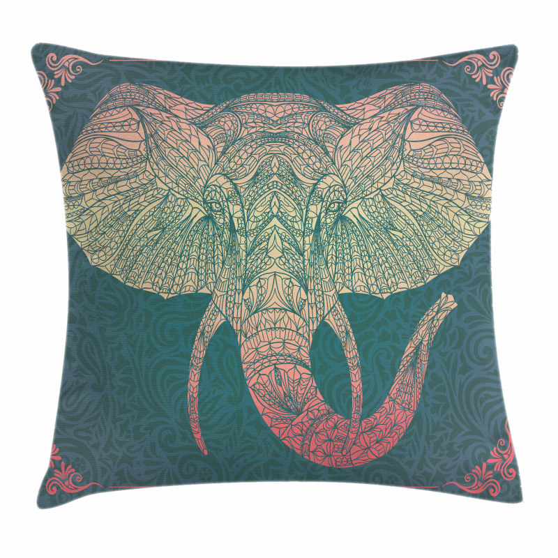 South East Asia Animal Pillow Cover