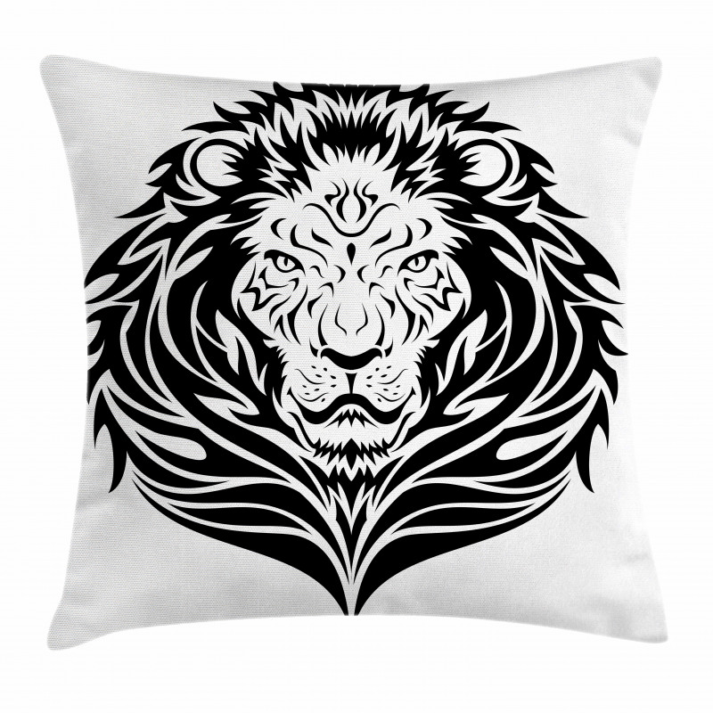 Lion Portrait Pillow Cover