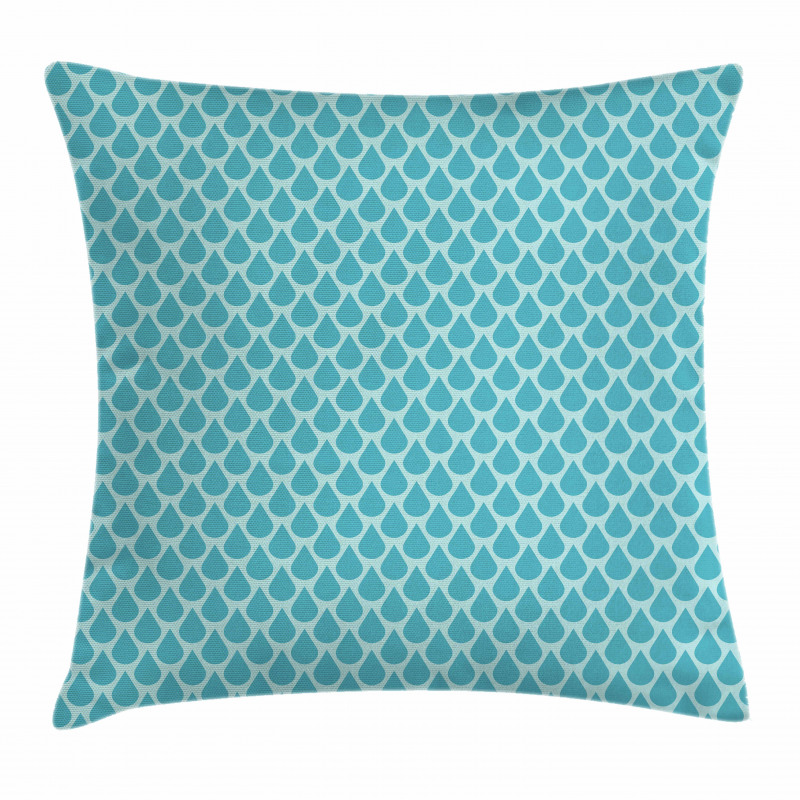 Abstract Water Rain Drops Pillow Cover