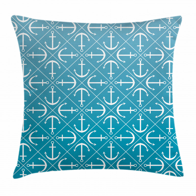 Anchors Nautical Pillow Cover