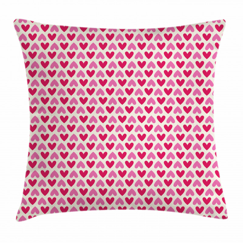 Pinkish Hearts Pillow Cover