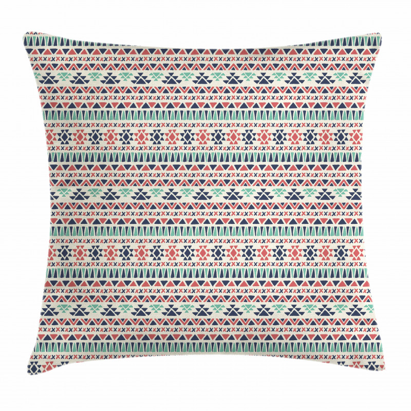 Geometric Triangle Stripe Pillow Cover