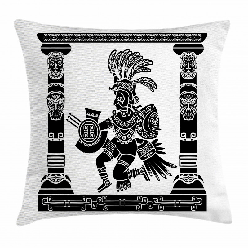 Monchrome Man Pillow Cover