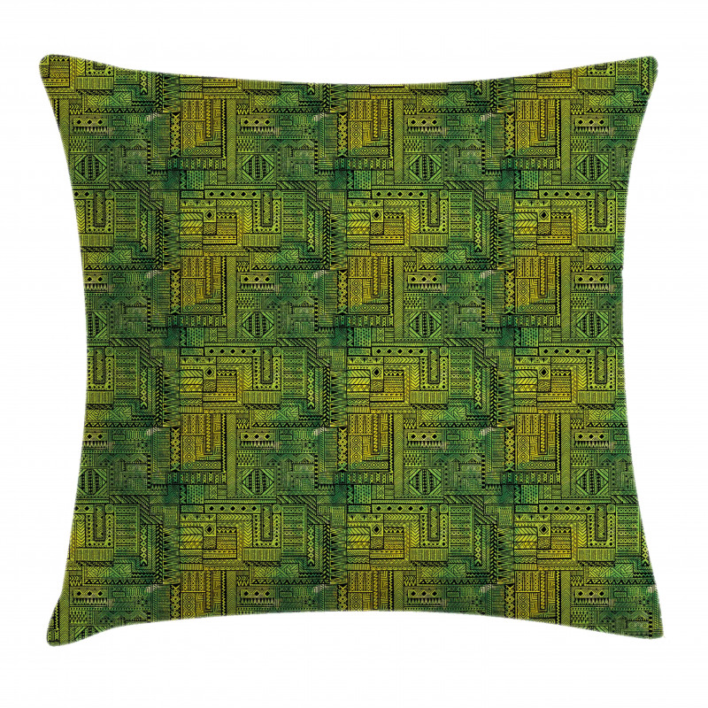 Tribal Style Geometry Pillow Cover