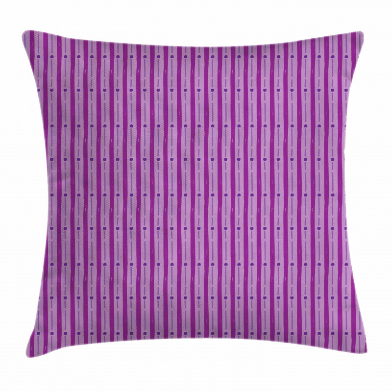 Purple Shaded Stripes Pillow Cover