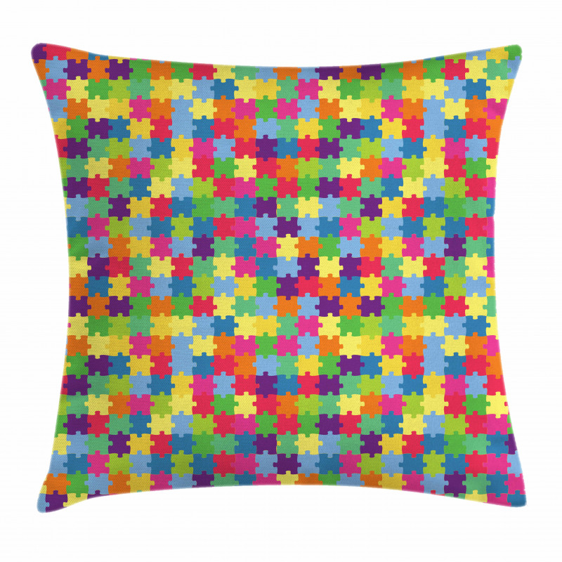 Patchwork Puzzle Piece Pillow Cover