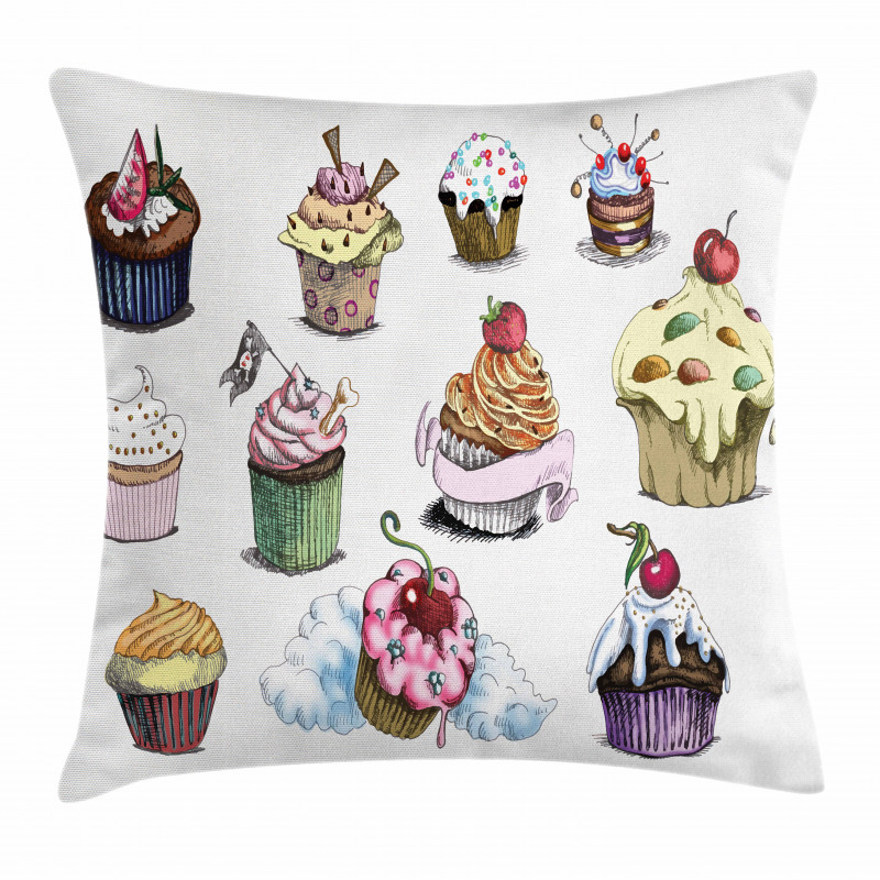 Yummy Cupcake Medley Pillow Cover