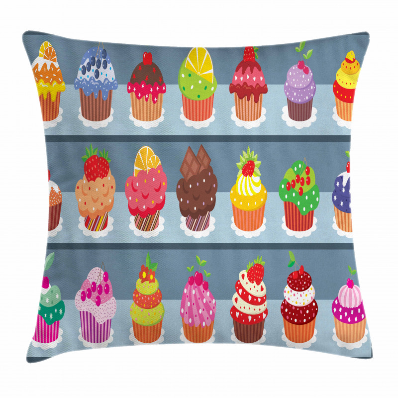 Multilayered Muffin Pillow Cover