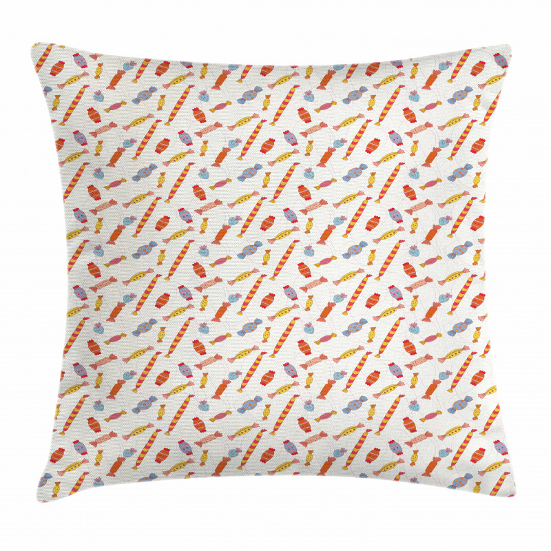 Wrapped Serving Candies Pillow Cover