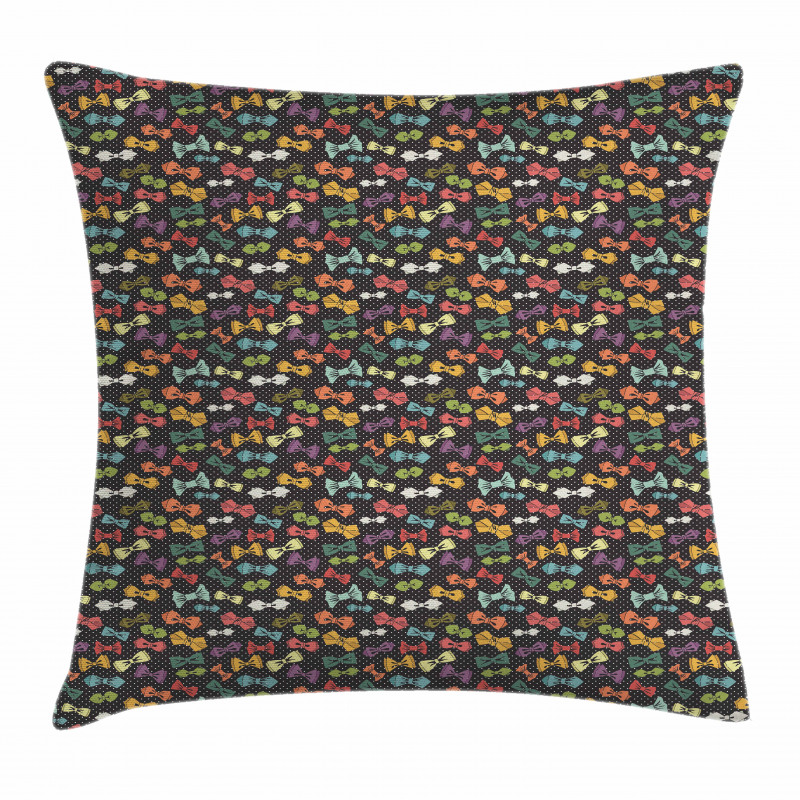 Vintage Neck Ties Dots Pillow Cover