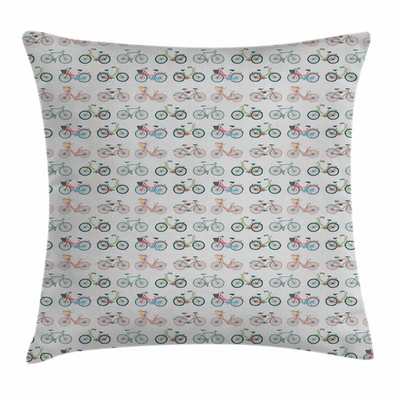 Sketch Fun Bicycles Pillow Cover