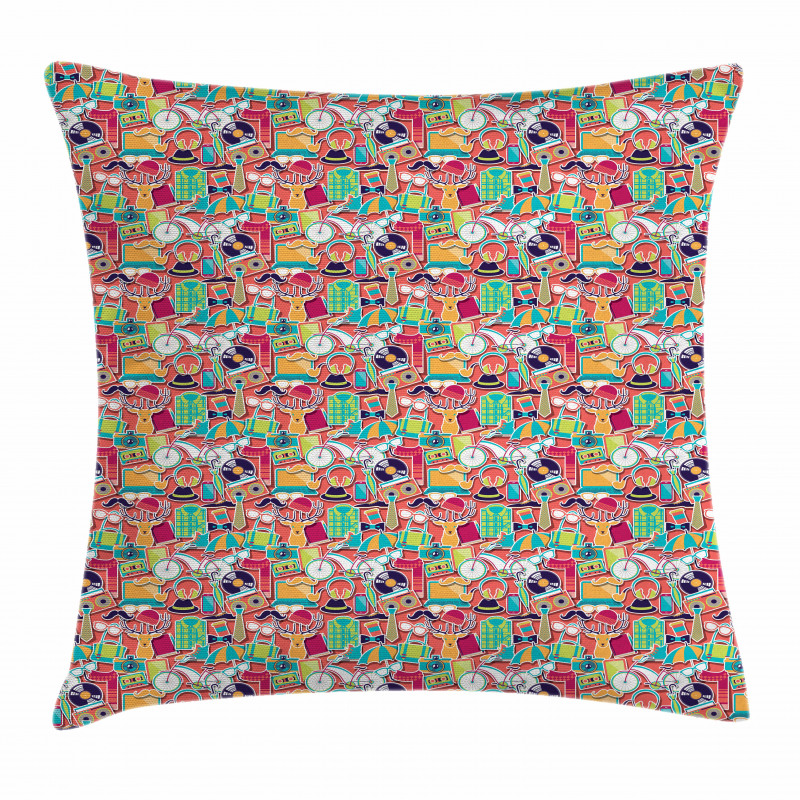 Funky Urban Elements Pillow Cover