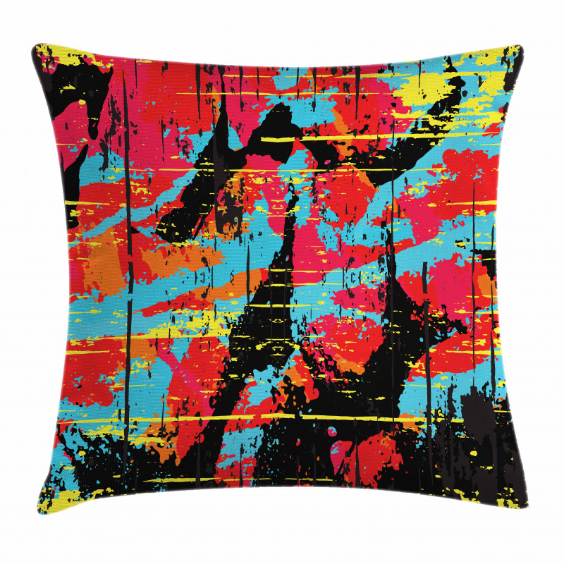 Drippy Painting Pillow Cover