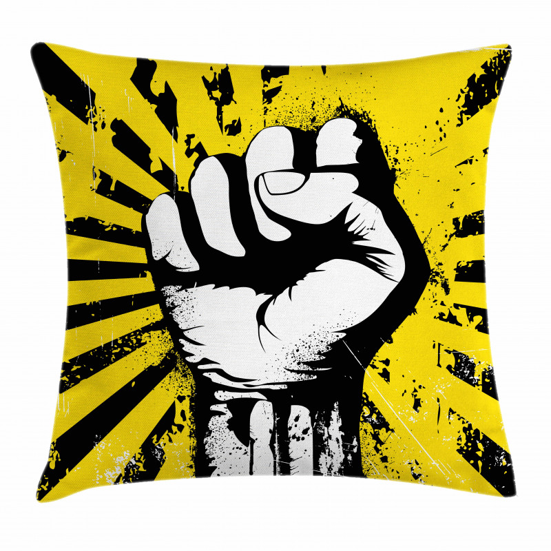 Clenched Fist Pillow Cover