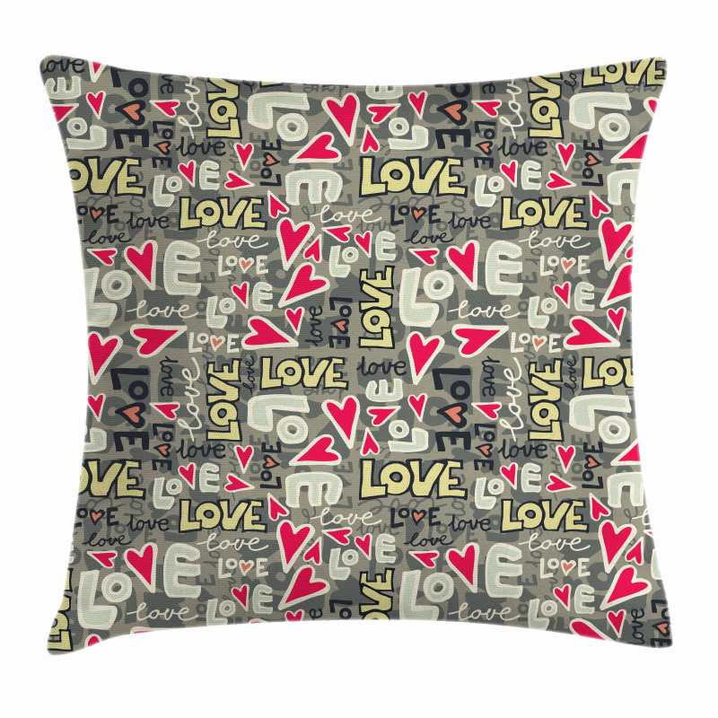 Hearty Love Art Pillow Cover