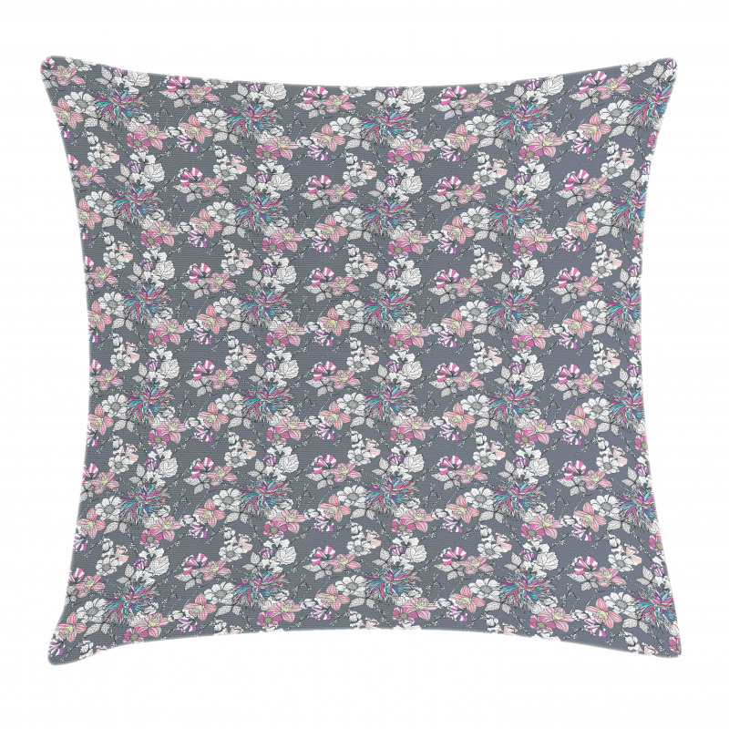 Ornamental Fuzzy Dahlia Pillow Cover