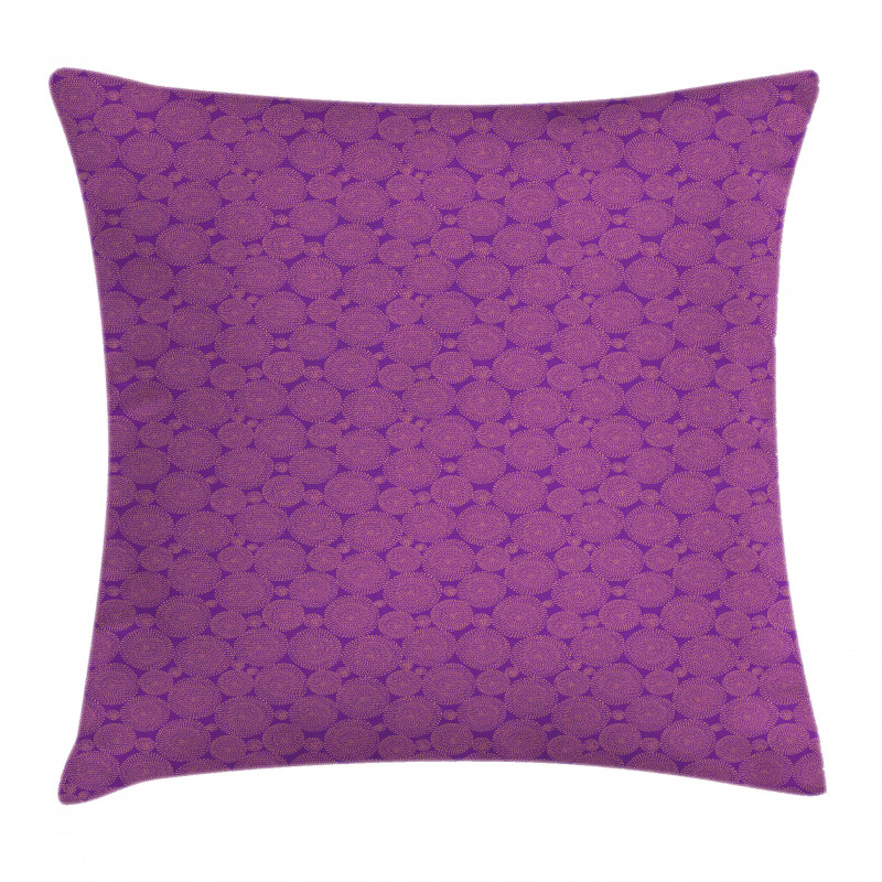 Circular Shape Dashes Pillow Cover