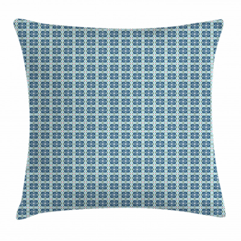 Floral Geometric Theme Pillow Cover