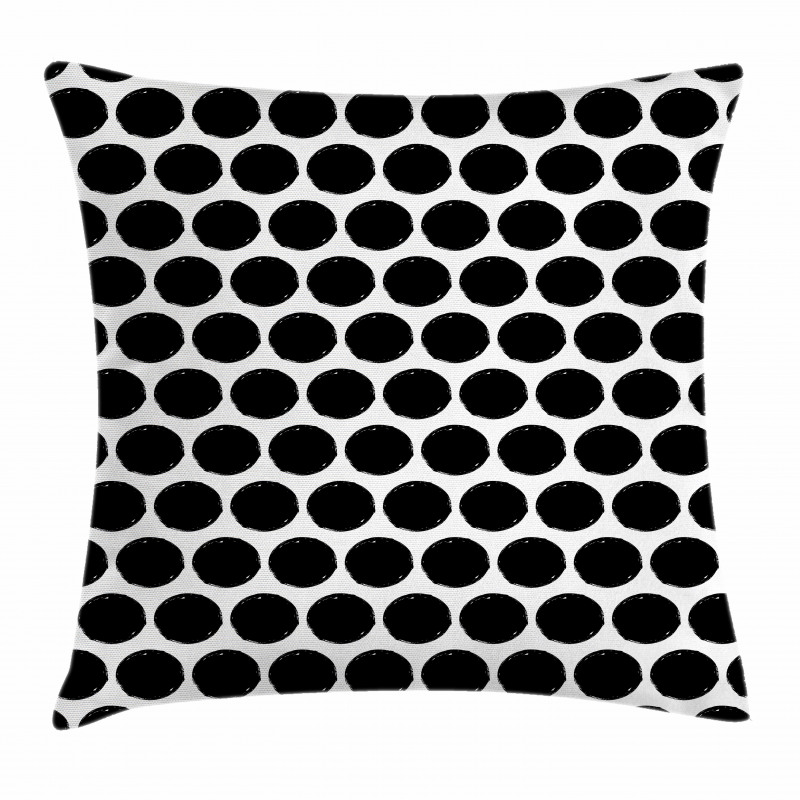 Grungy Round Shapes Pillow Cover