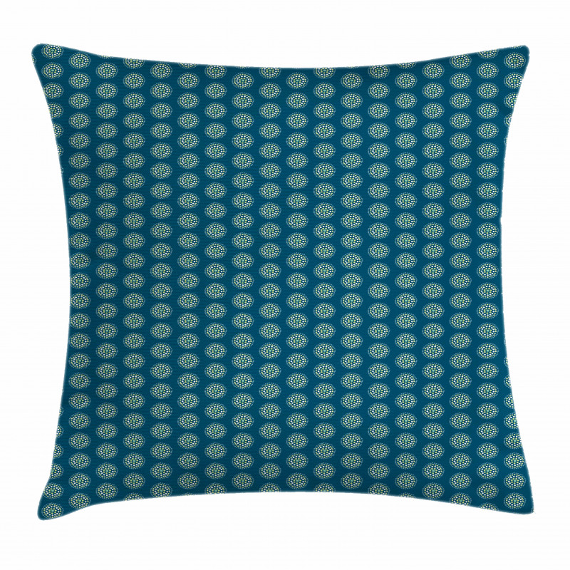 Moire Circles Spots Pillow Cover