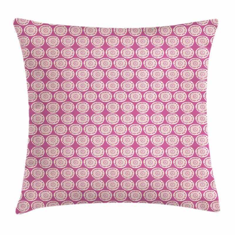 Doodle Circle and Spots Pillow Cover