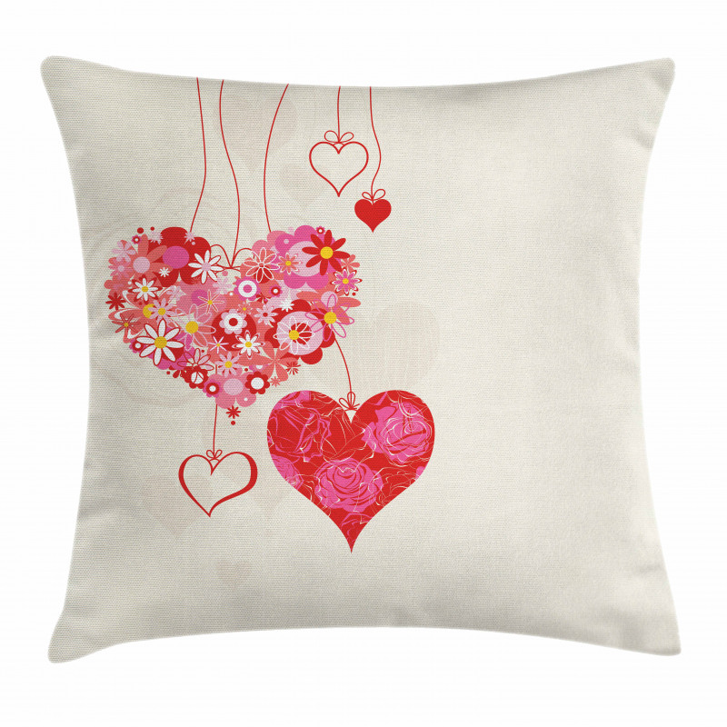 Ornamental Hearts Pillow Cover